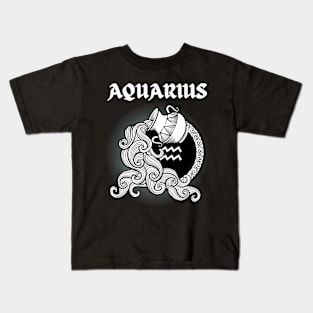 Aquarius Water Pot Gothic Style Kids T-Shirt